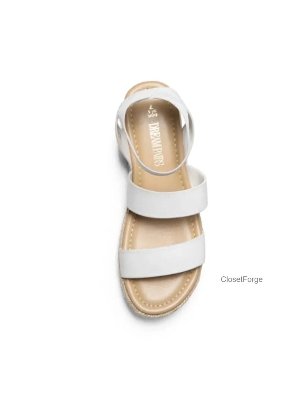 Women Strappy Espadrille Platform Wedge Sandals Jute TPR Vegan Leather